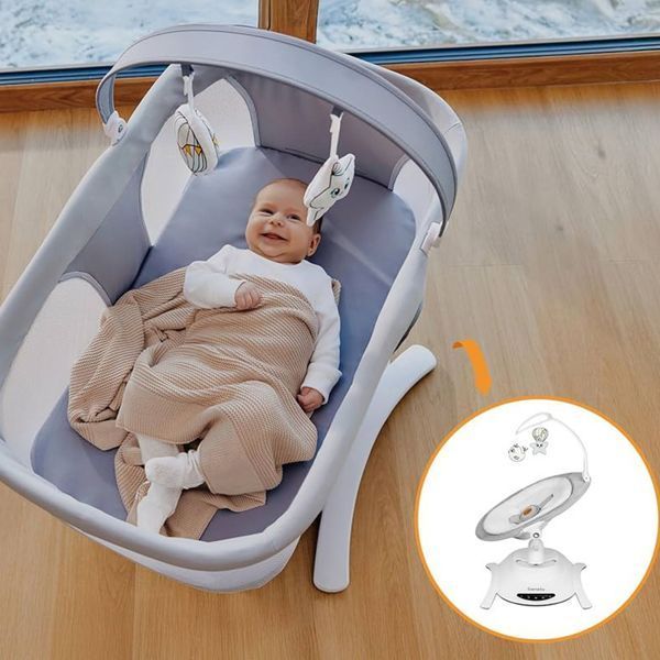 Patut-balansoar Lionelo Bella Set Grey Concrete