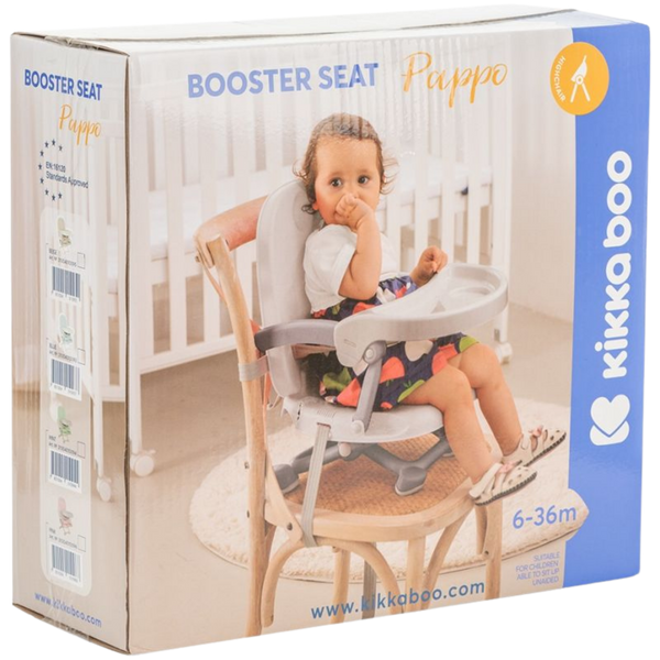 Scaun pentru hranire KikkaBoo Pappo Grey