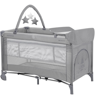 Manej Kikkaboo So Gifted Plus Grey, 2 nivele