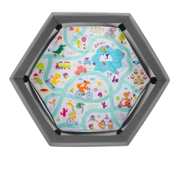 Кроватка манеж Lionelo Roel Grey Multicolor
