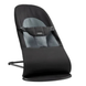 Balansoar BabyBjorn Balance Soft Black/ Grey, Bumbac cu bara de jucarii
