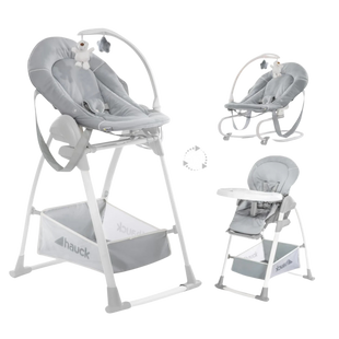 Scaun pentru hranire 3 in 1 Hauck Sit N Relax Stretch Grey