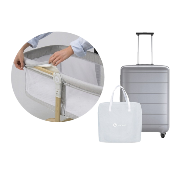 Patuț pentru copii 3 in 1 Lionelo Malin Grey Stone