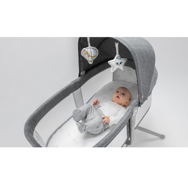 Patuț pentru copii 3 in 1 Lionelo Malin Grey Stone