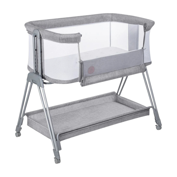 Patuț pentru copii 2 in 1 Lionelo Luna Grey Concrete