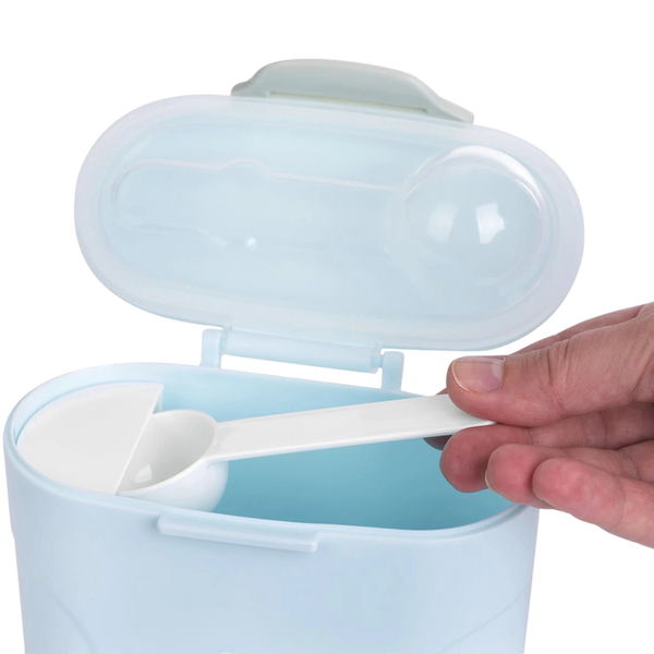 Dozator lapte praf cu lingurița KikkaBoo Blue, 130g