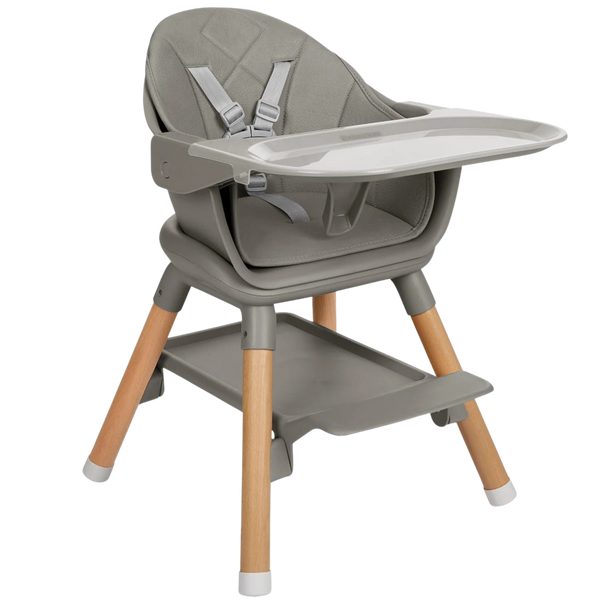 Стул для кормления 6 в 1 Kikkaboo Woody Grey