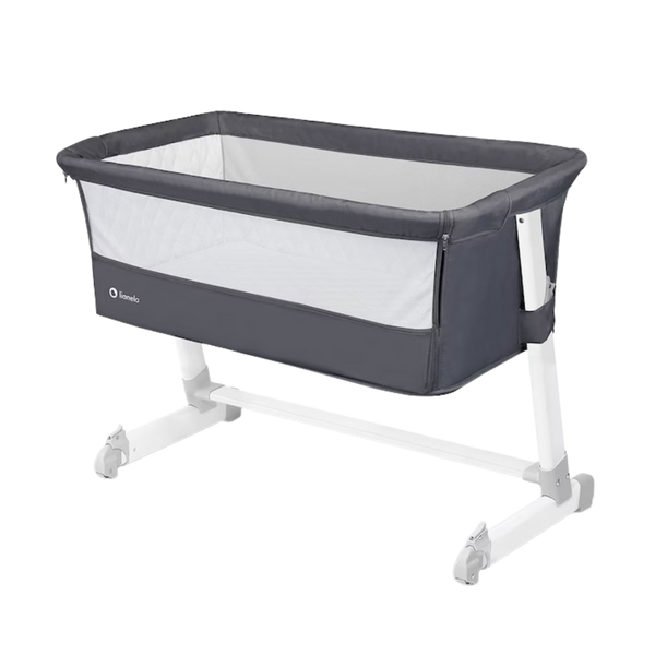 Pătuc Co-sleeper 3 in 1 Lionelo Theo Dark Grey