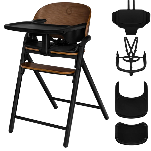 Стульчик для кормления 3 в 1 Lionelo Celia Black Wood
