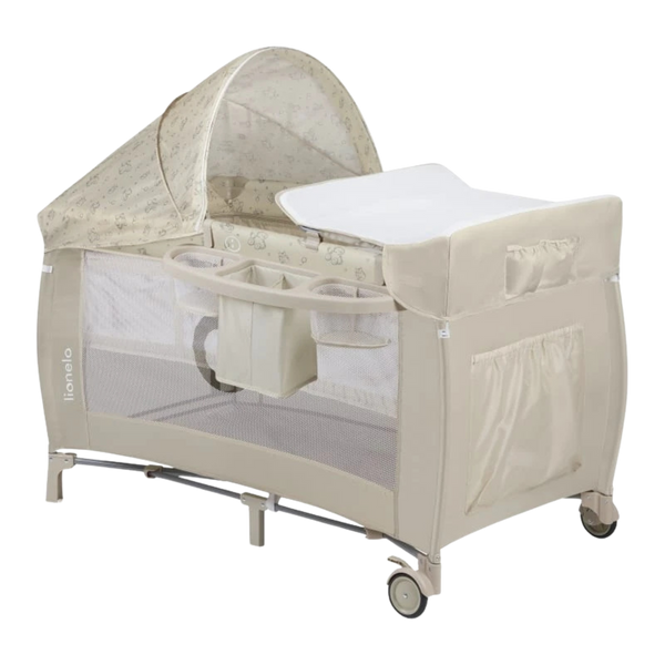 Кроватка манеж 2 в 1 Lionelo Sven Plus Beige Latte