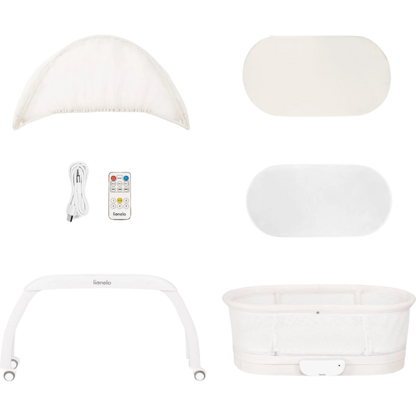 Кроватка приставная Coral White (Lionelo)