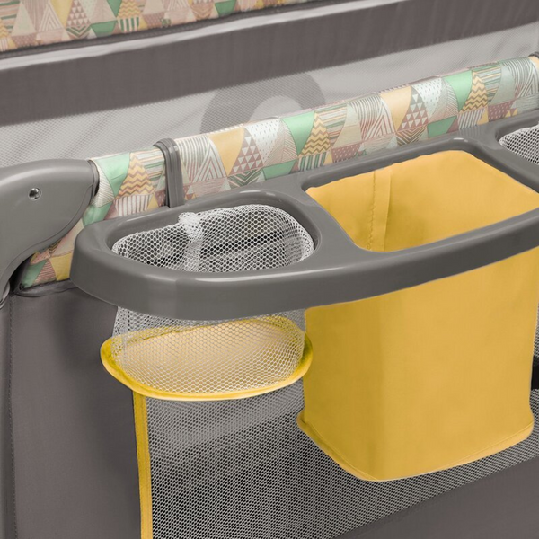 Patut pliabil 2 in 1 Lionelo Sven Plus Yellow Scandi