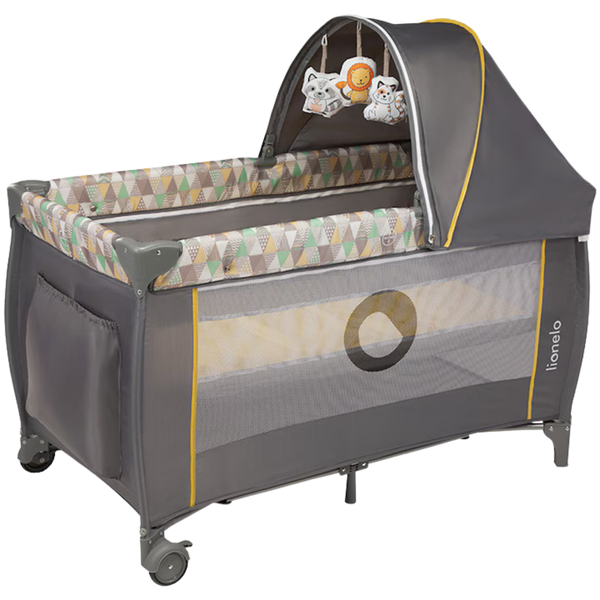 Patut pliabil 2 in 1 Lionelo Sven Plus Yellow Scandi