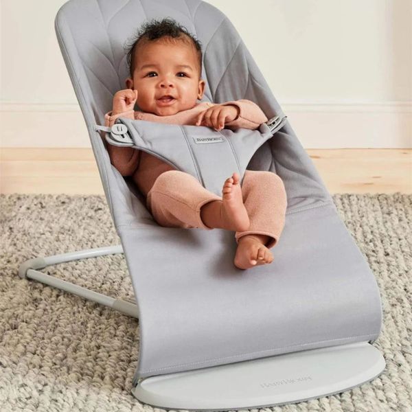 Balansoar BabyBjorn Bliss Light Grey, Bumbac