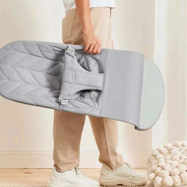 Balansoar BabyBjorn Bliss Light Grey, Bumbac