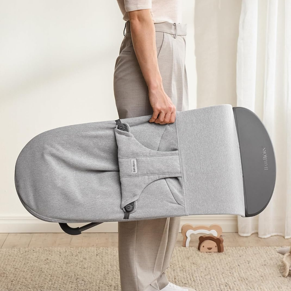 Кресло-шезлонг BabyBjorn Bliss Light Gray, ткань Меланж